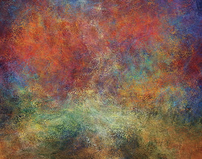 green, orange abstract painting, background, texture, pattern HD wallpaper