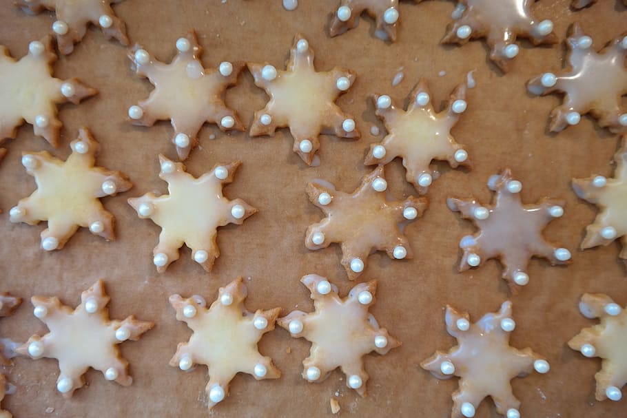 cookie, asterisk, bake, christmas time, sweet, delicious, nibble HD wallpaper