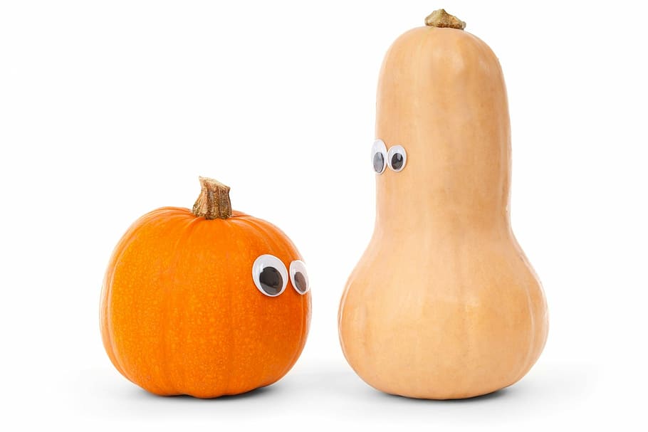 Pumpkin, White, Cute, Diet, Eye, Face, food, funny, happy, isolated HD wallpaper