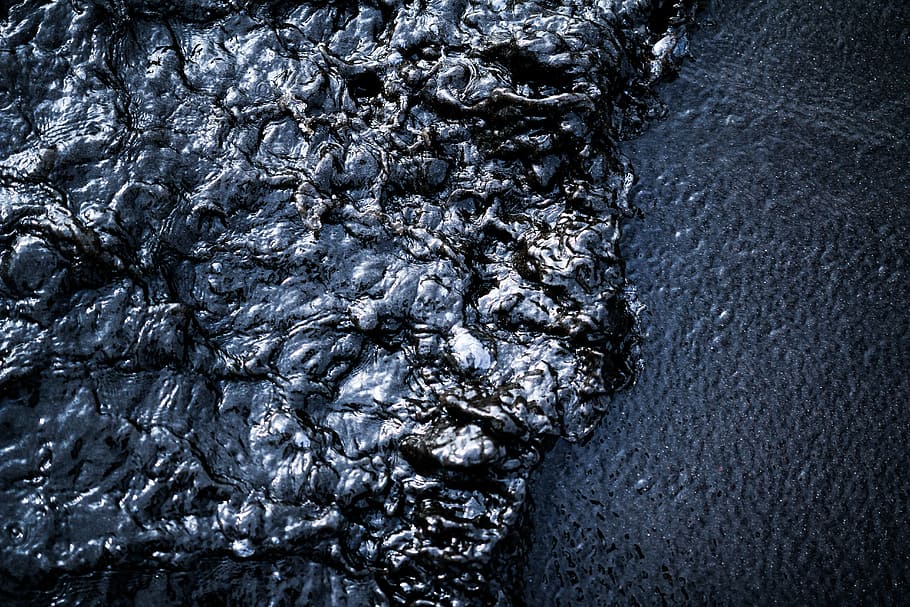 melted black leather, texture, water, surface, mud, textured HD wallpaper
