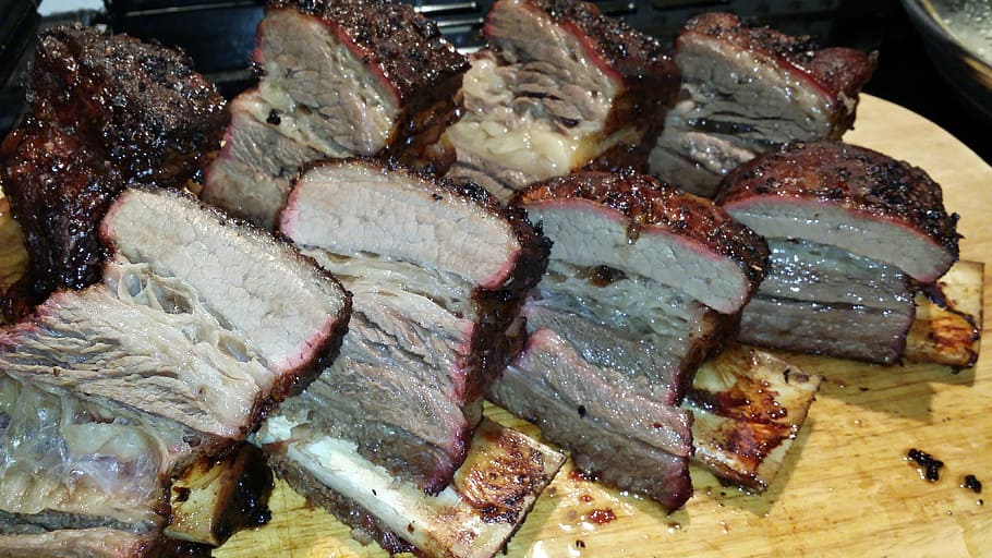 Beef, Ribs, Bbq, Meat, Grill, Food, food and drink, indoors HD wallpaper