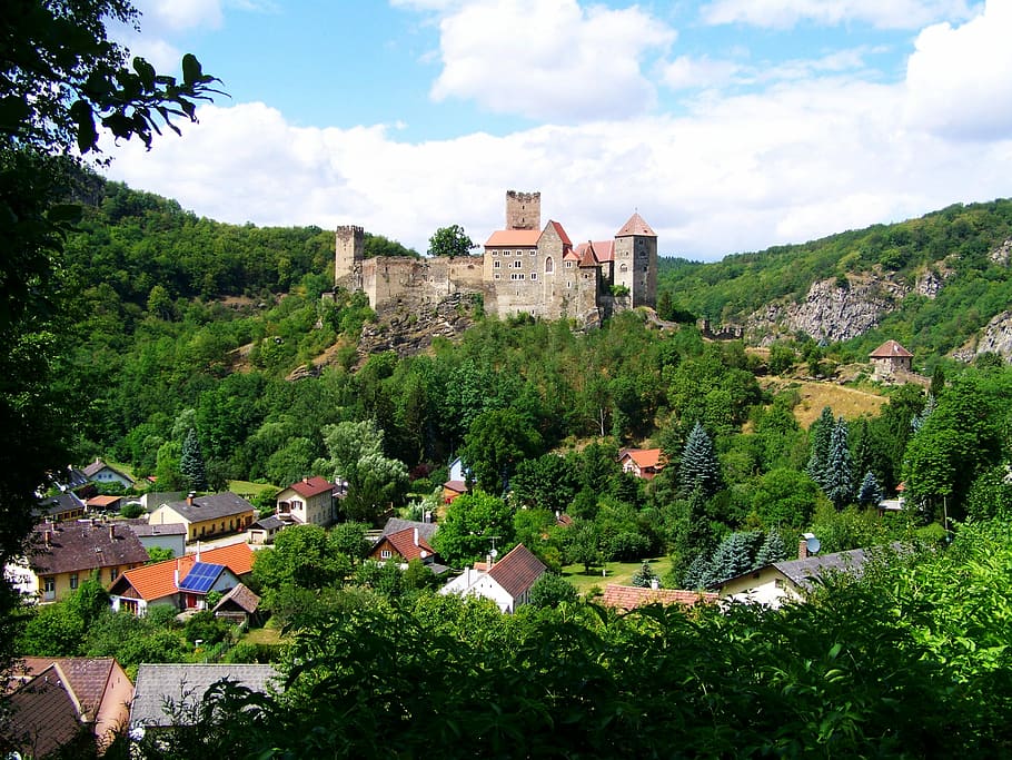 Hardegg, Castle, Austria, Landscape, hardegg castle, building exterior HD wallpaper