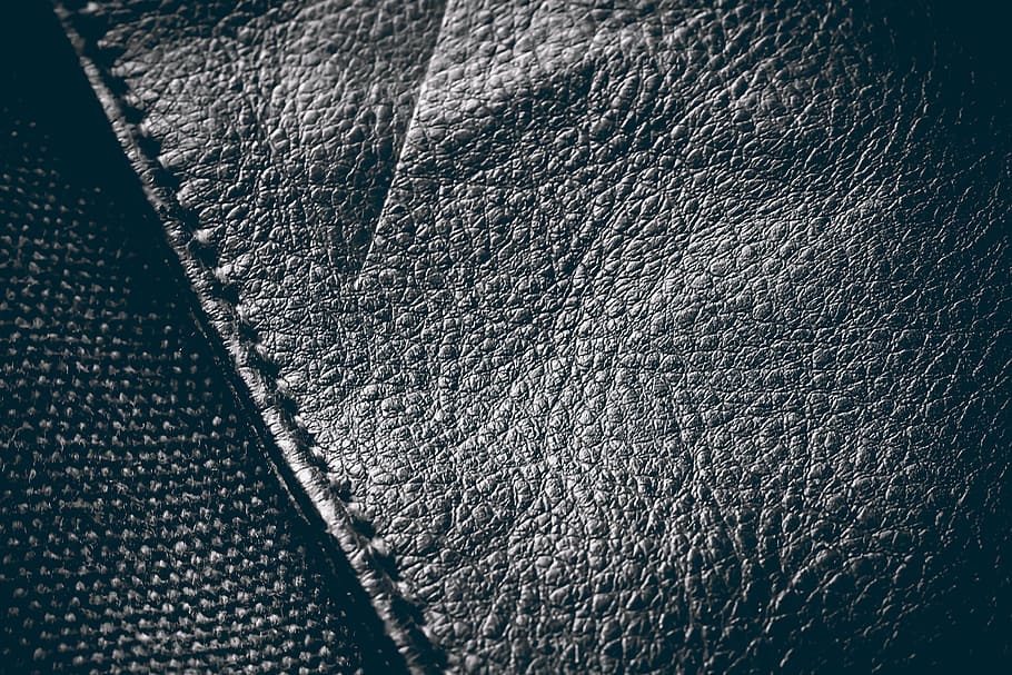 black leather pad, cowhide leather, pattern, abstract, background, HD wallpaper