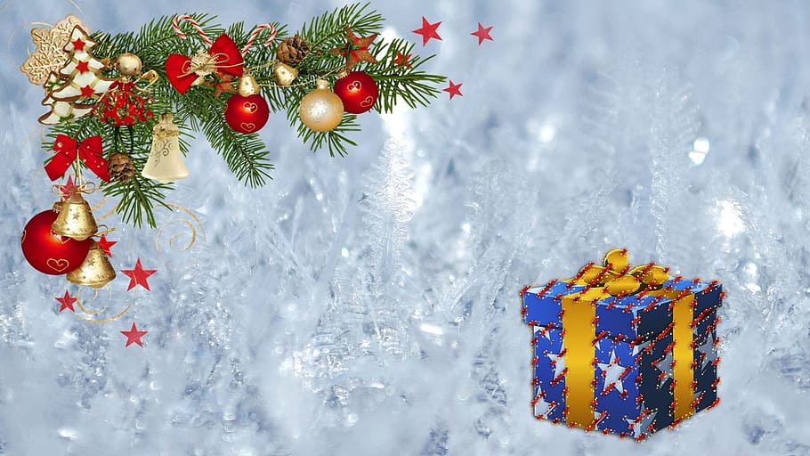 christmas, gift, pine, celebration, holiday, christmas decoration HD wallpaper