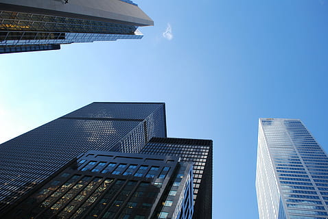 high-rise building, steel, structure, tall, technology, tower HD wallpaper