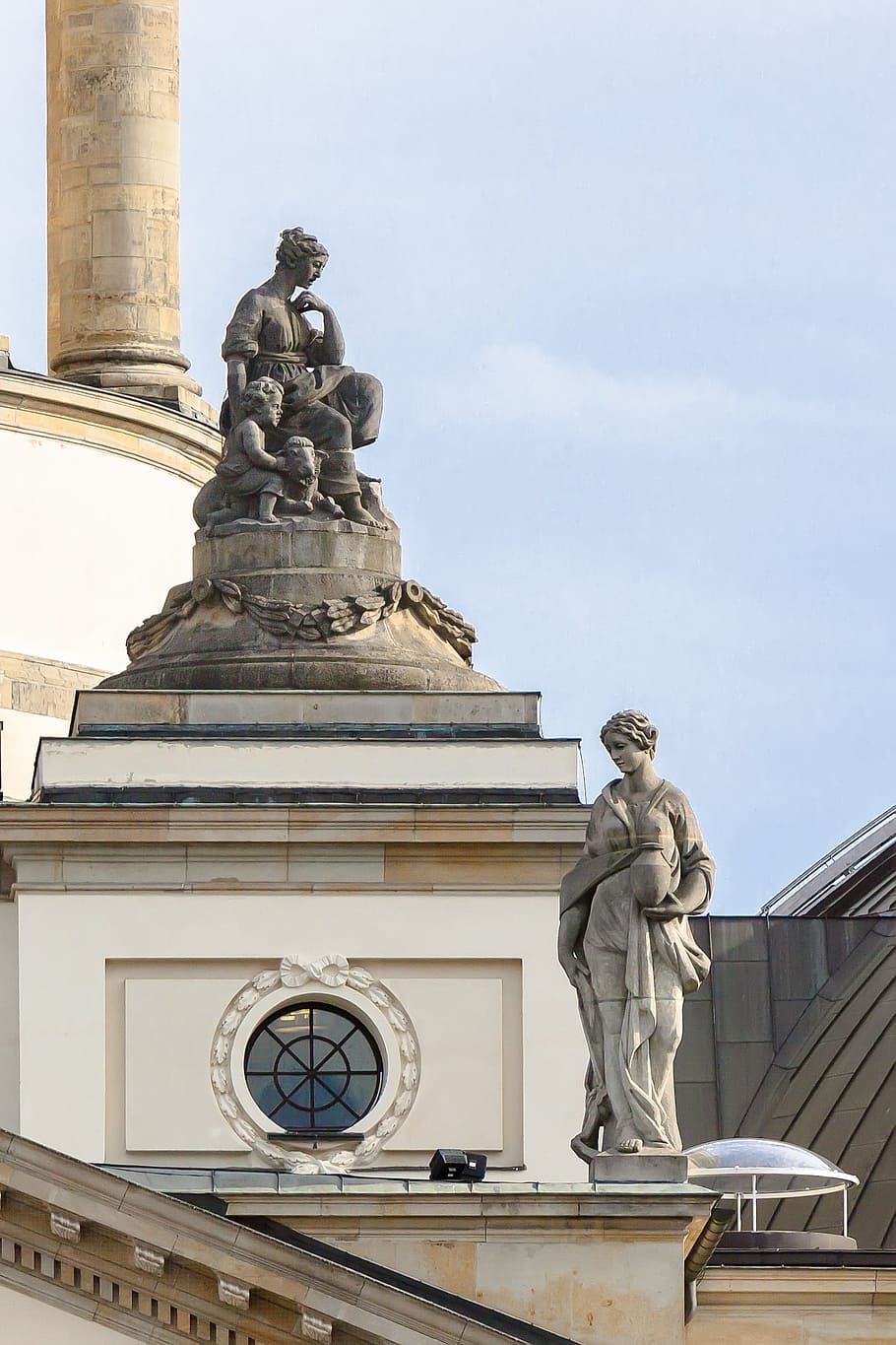 berlin, gendarmenmarkt, german cathedral, section, human representation HD wallpaper