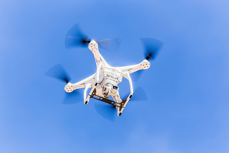 sky, air, flight, flying, drone, multikopter, aircraft, air vehicle HD wallpaper
