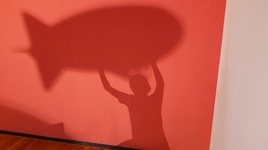 shadow, lichtspiel, shadow play, child, orange, silhouette HD wallpaper
