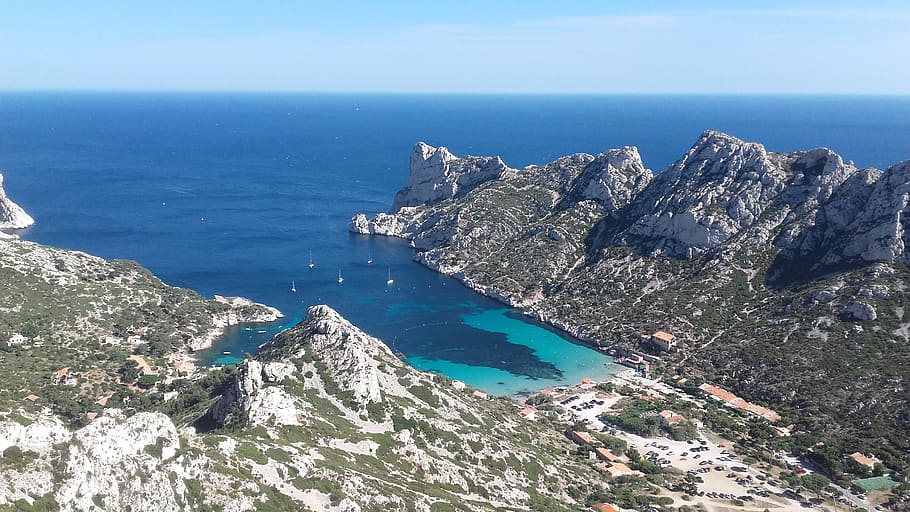 Marseille, Creeks, Mediterranean, sea, blue, water, nature HD wallpaper