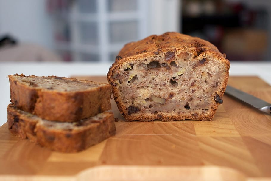 baking, cutting, board, food and drink, bread, indoors, freshness HD wallpaper