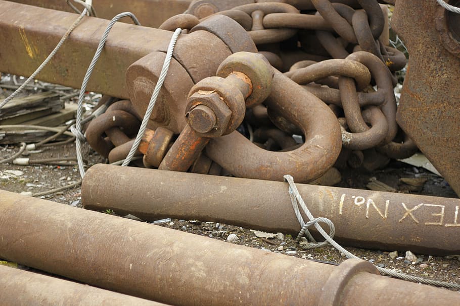 rust, chains, metal, boat, iron, rusted, industrial, corrosion HD wallpaper