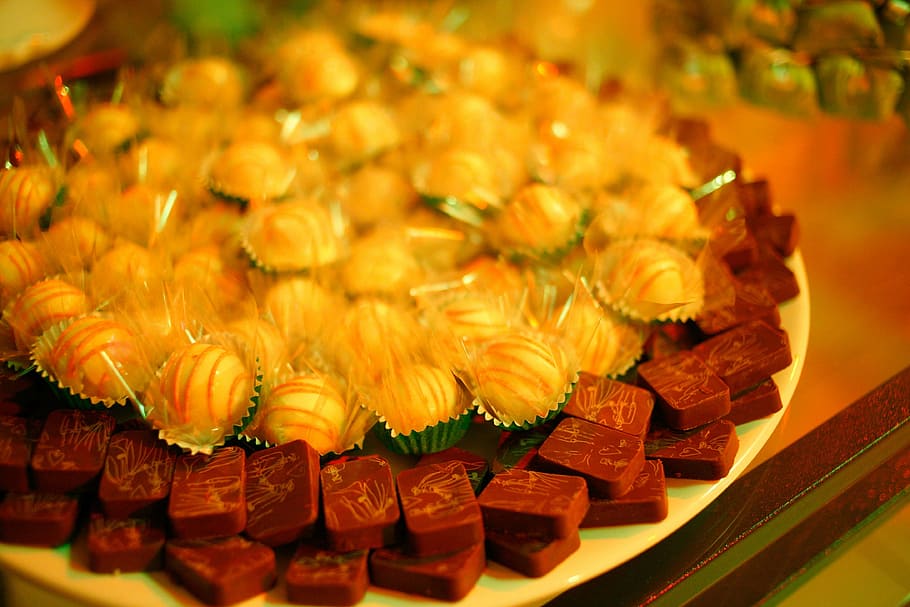 candy, decoration, chocolate, food, food and drink, selective focus HD wallpaper