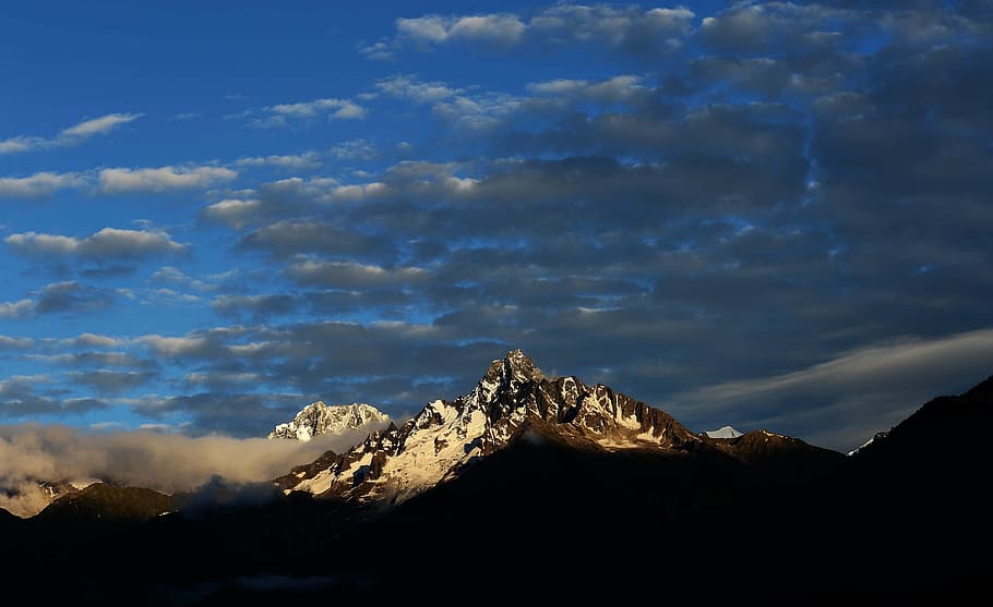 tibet, nyingchi, lean expert, cloud - sky, mountain, scenics - nature HD wallpaper