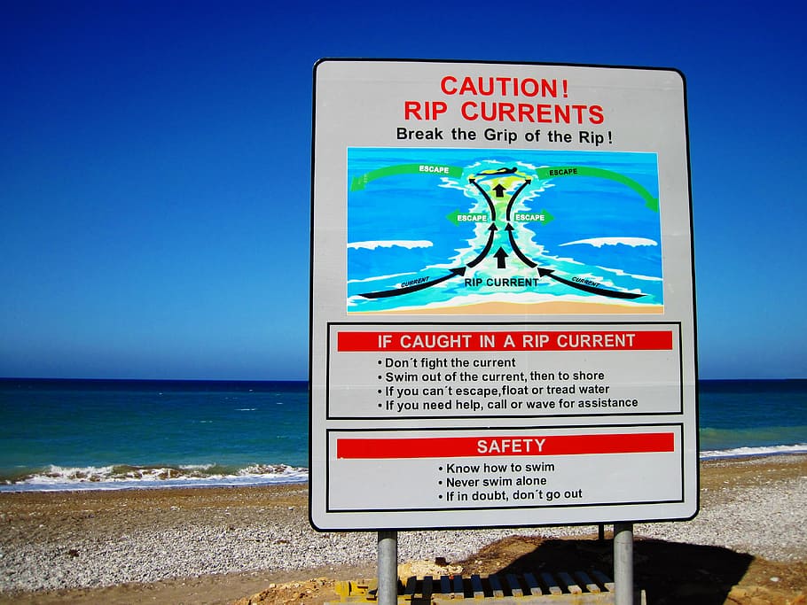 beach, caution, currents, danger, dangerous, hazard, notice, HD wallpaper