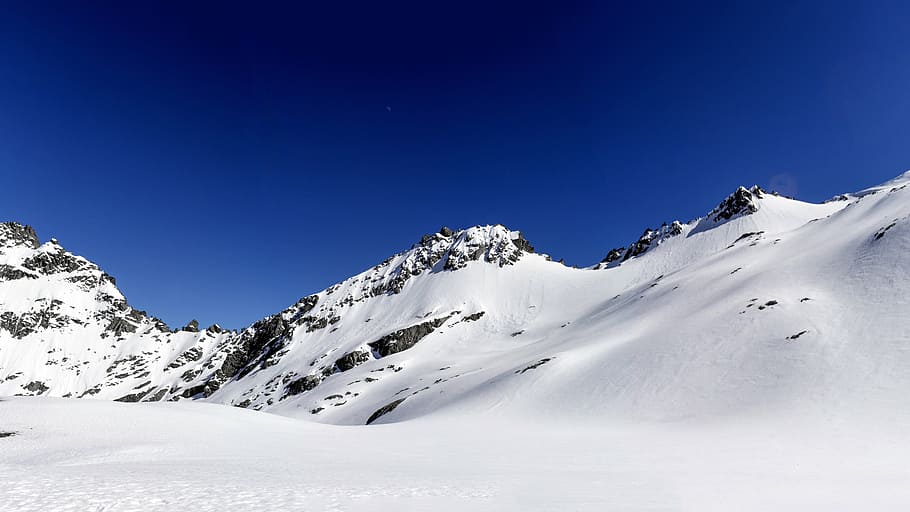 photo of mountain alps, snow, winter, white, cold, weather HD wallpaper