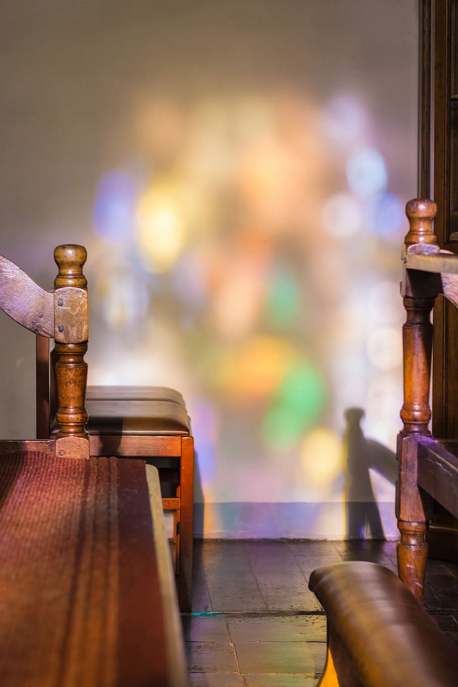 Church, Light, Prayer, Shadow, faith, bench, chairs, memorial HD wallpaper