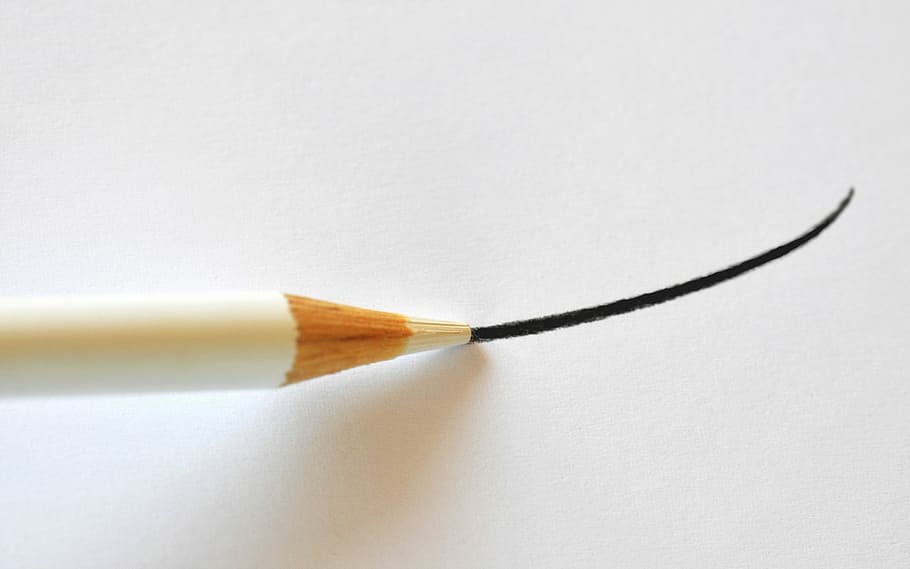 black pencil sketch, line, plain white, education, studio shot HD wallpaper