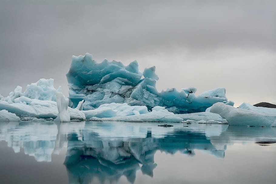 nature, water, reflection, cold, ice, berg, polar, cold temperature HD wallpaper