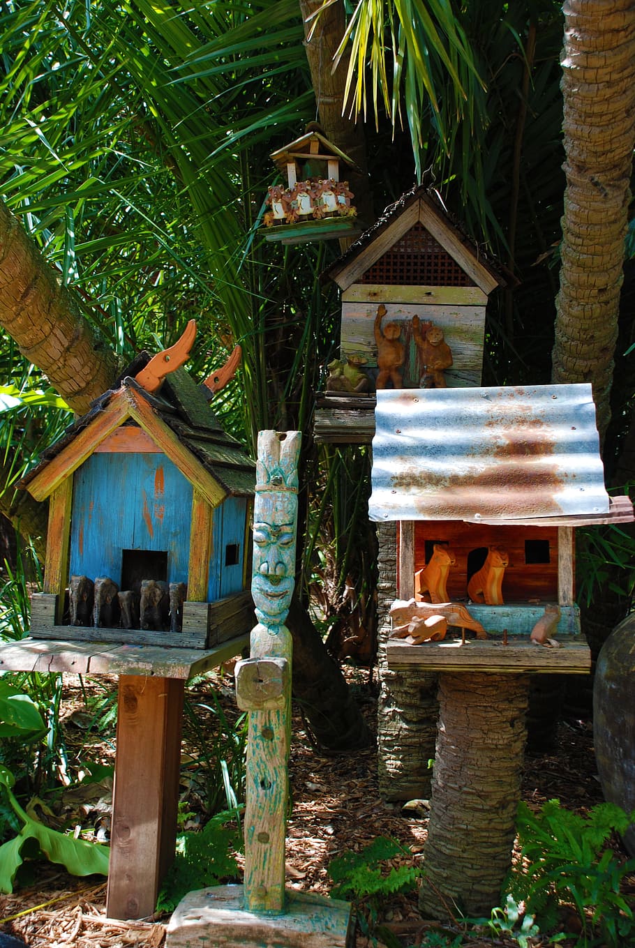 Bali, Birdhouse, Nest, Bird House, Home, box, wood, garden, HD wallpaper