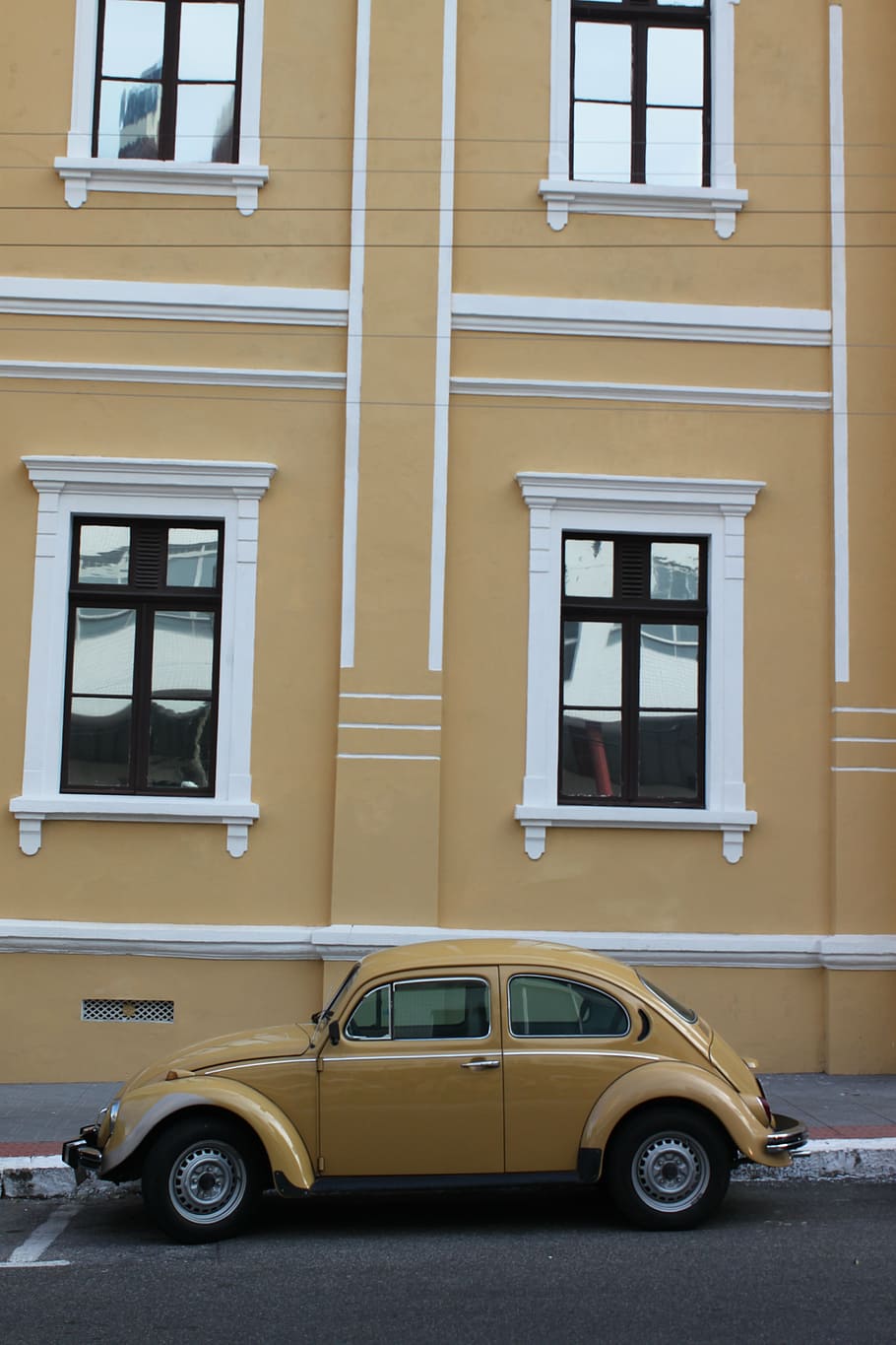 car, yellow, old, window, architecture, built structure, land vehicle HD wallpaper