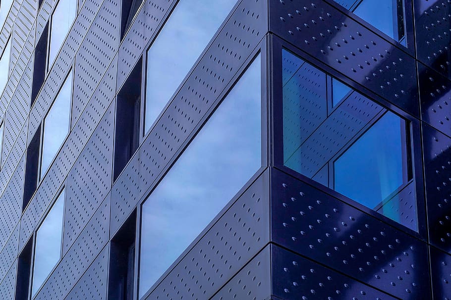 building, tower, glass, reflection, architecture, modern, office HD wallpaper