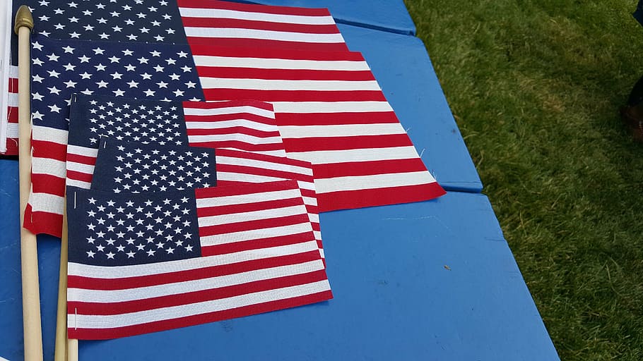 flags, united states, 4 july, holiday, patriotism, striped HD wallpaper