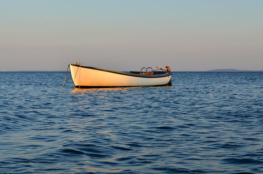 boot, sea, water, ship, port, sunset, rowing, beach, fischer HD wallpaper