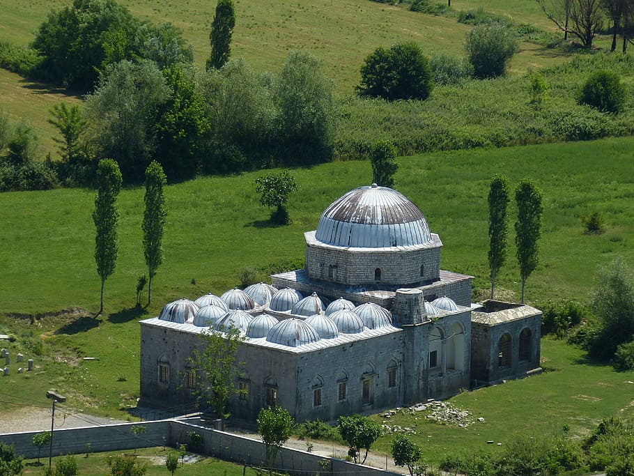 albania, balkan, shkodër, islam, mosque, dome, outlook, house of prayer, HD wallpaper
