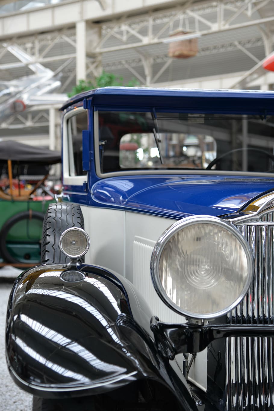 auto, automotive, classic, spotlight, old, oldtimer, automobile HD wallpaper