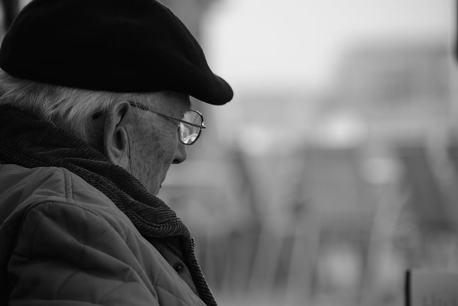 Human, Man, Old, Portrait, Pretty, longing, people, men, one Person HD wallpaper