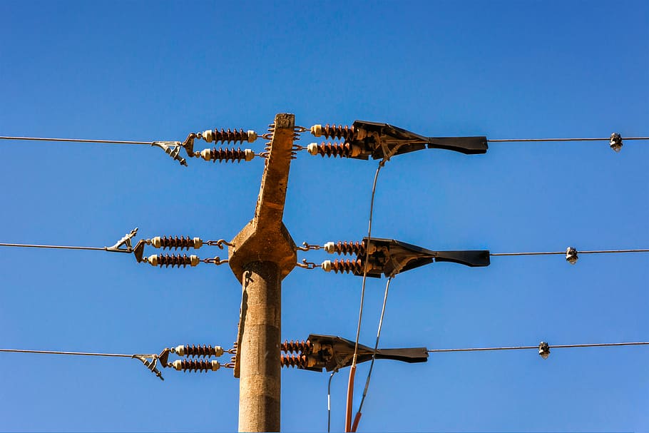 strommast, voltage, high voltage, electricity, energy, current HD wallpaper