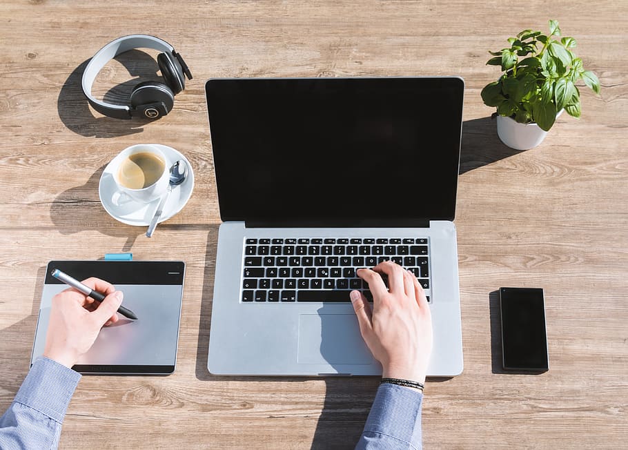 MacBook Air turned off, Laptop, Notebook, Work, Keyboard, independent HD wallpaper