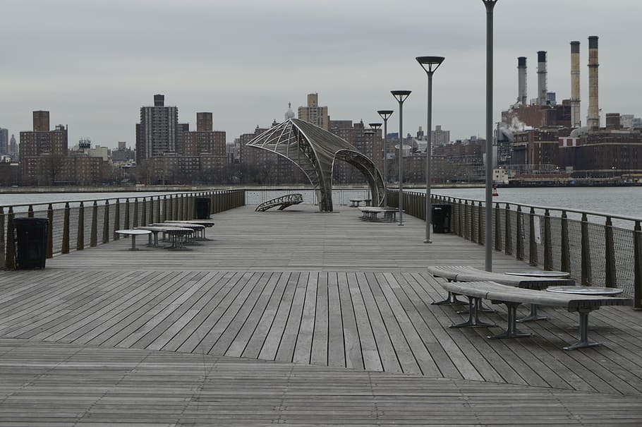 pier, water, williamsburg, architecture, built structure, building exterior HD wallpaper