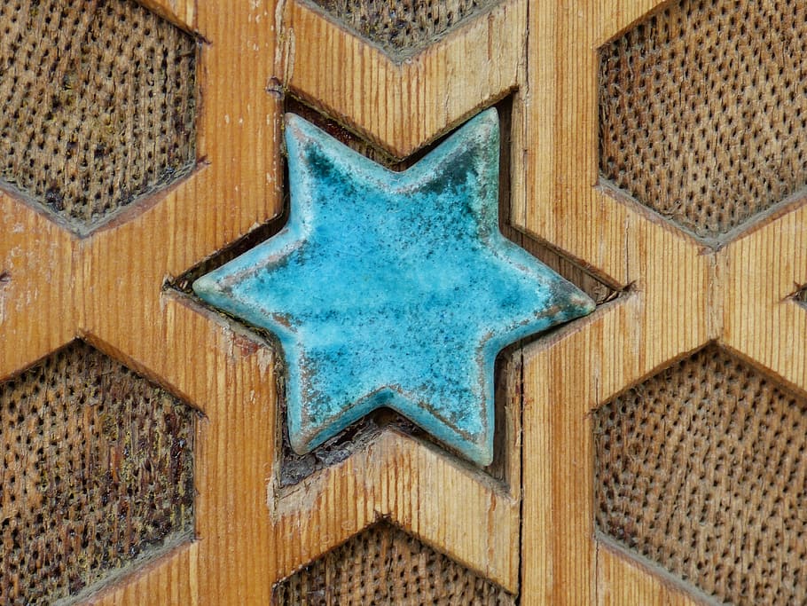 blue barnstar decor, turquoise, ceramic, beautiful, inlay, architecture HD wallpaper