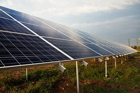 solar panel during daytime, alternative, cell, clean, ecological HD wallpaper