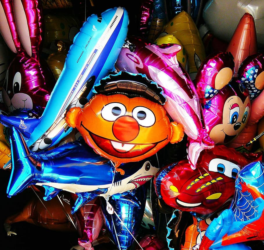balloon lot, balloons, faces, ballons, smilie, smile, joy, color, HD wallpaper