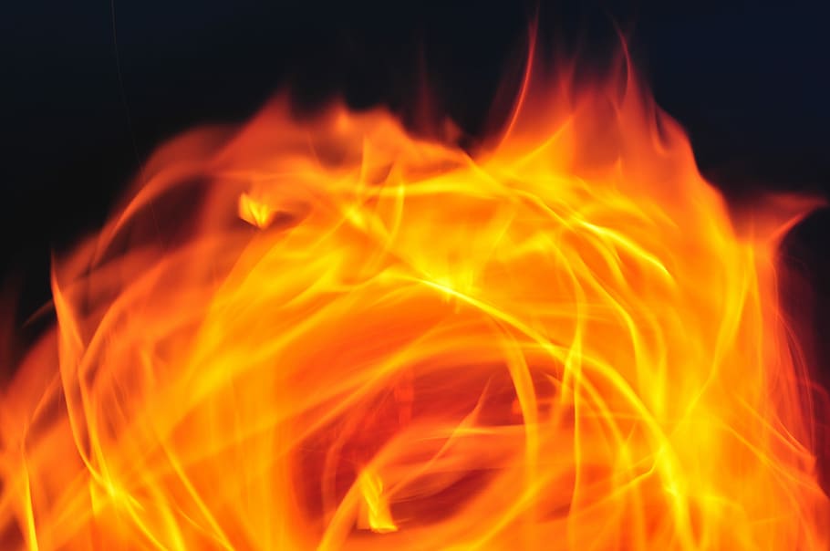 Fire, Flame, Brand, Beautiful, background, close, flame log fire HD wallpaper