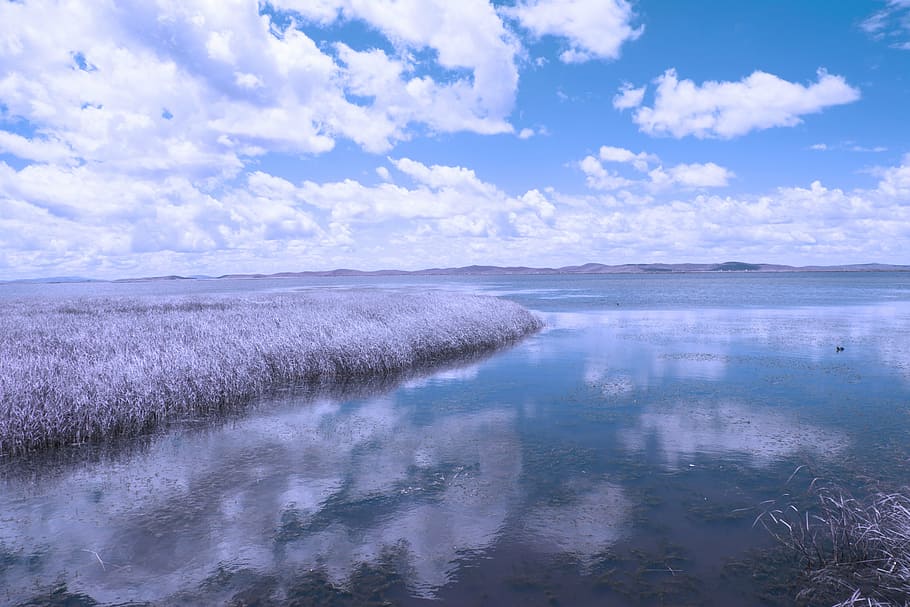 lake, water, reflection, cloud - sky, beauty in nature, scenics - nature HD wallpaper