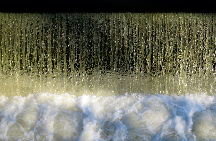 cascading waters, waterfall, close, foam, inject, strudel, water feature HD wallpaper