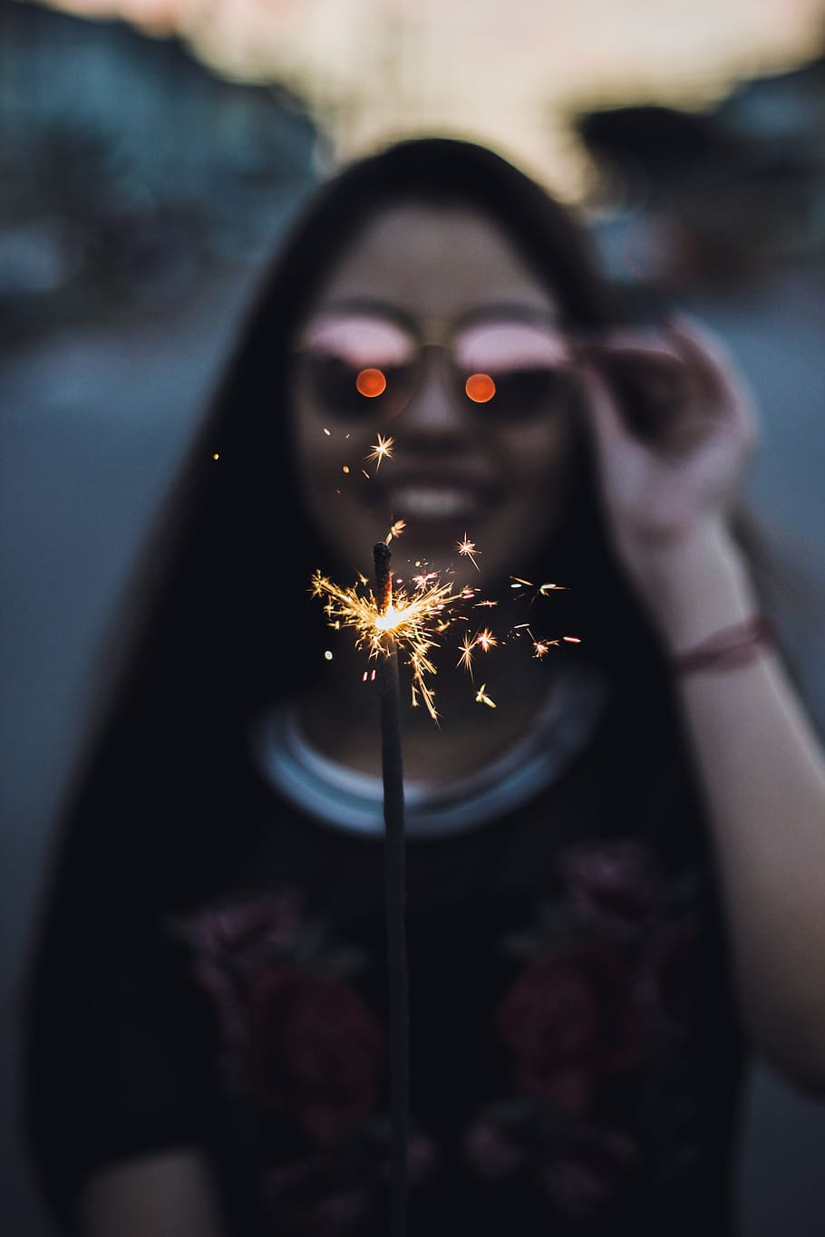 Macro Photography of Firework Stick, blur, blurred background HD wallpaper