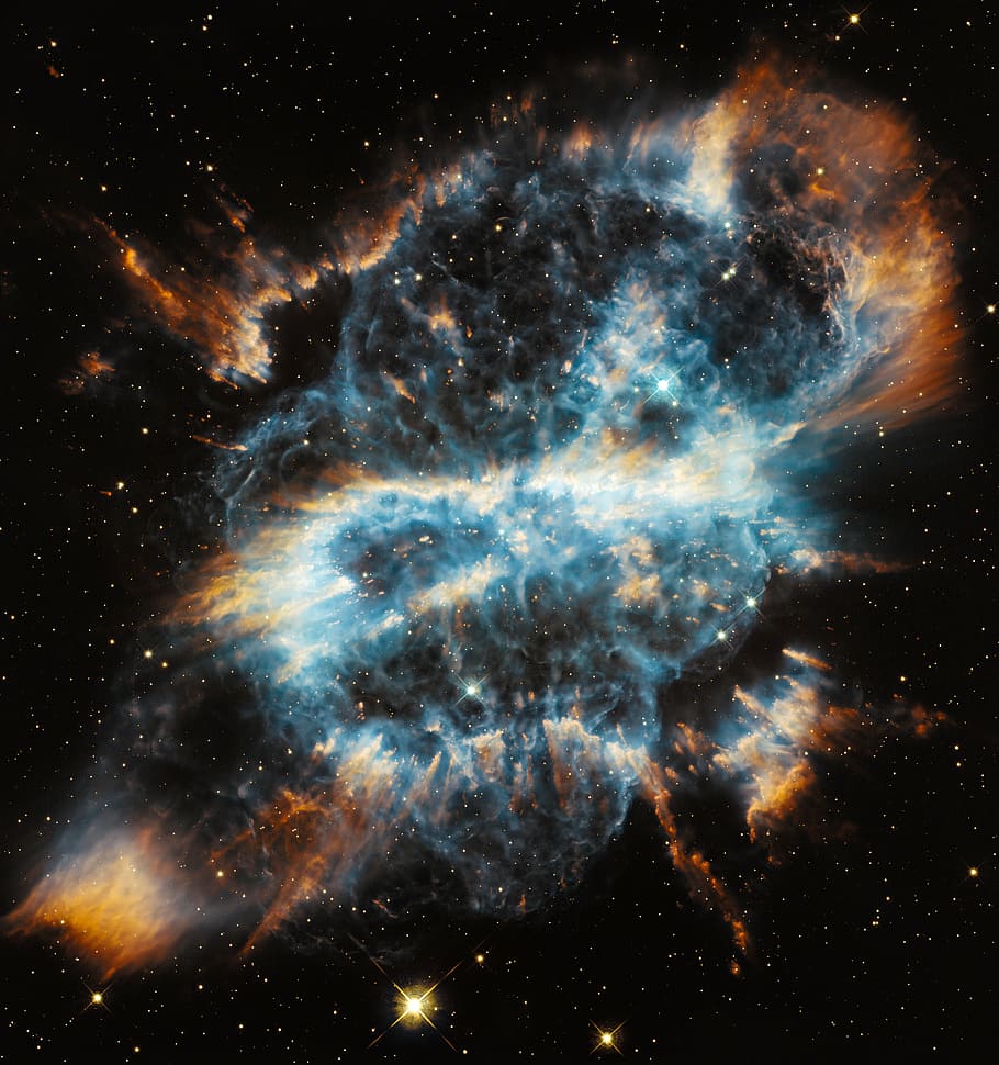 spiral planetary nebula, universe, hubble, galaxy, stars, space
