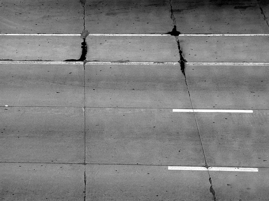 gray concrete road, pavement, sidewalk, stone, square, backgrounds HD wallpaper