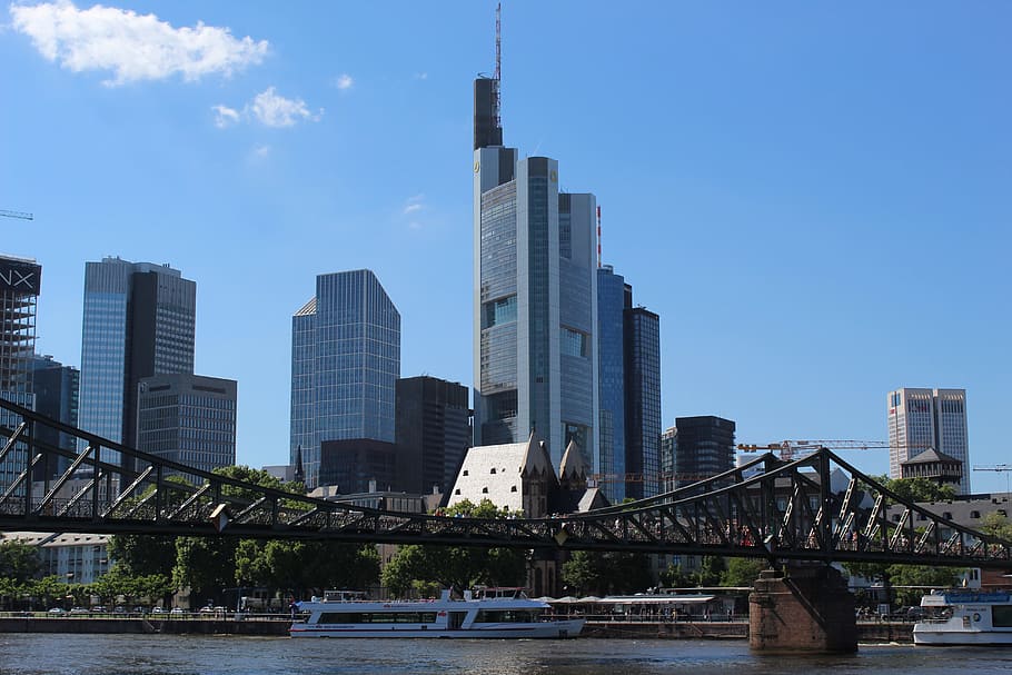 frankfurt, most, main, ecb, architecture, skyscrapers, interior HD wallpaper