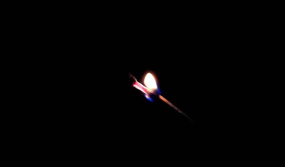 Toothpick, Candle, Fire, Candlelight, fire - Natural Phenomenon HD wallpaper