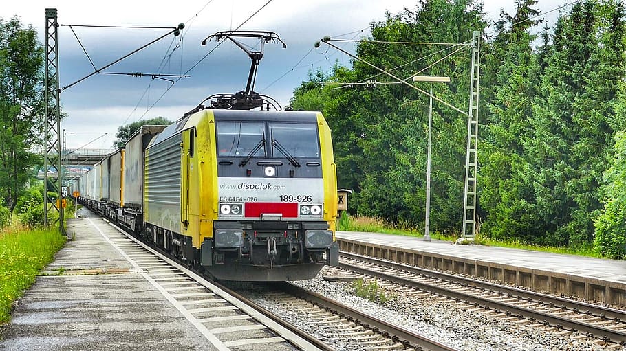 train, railway, railway line, transportation, mode of transportation HD wallpaper