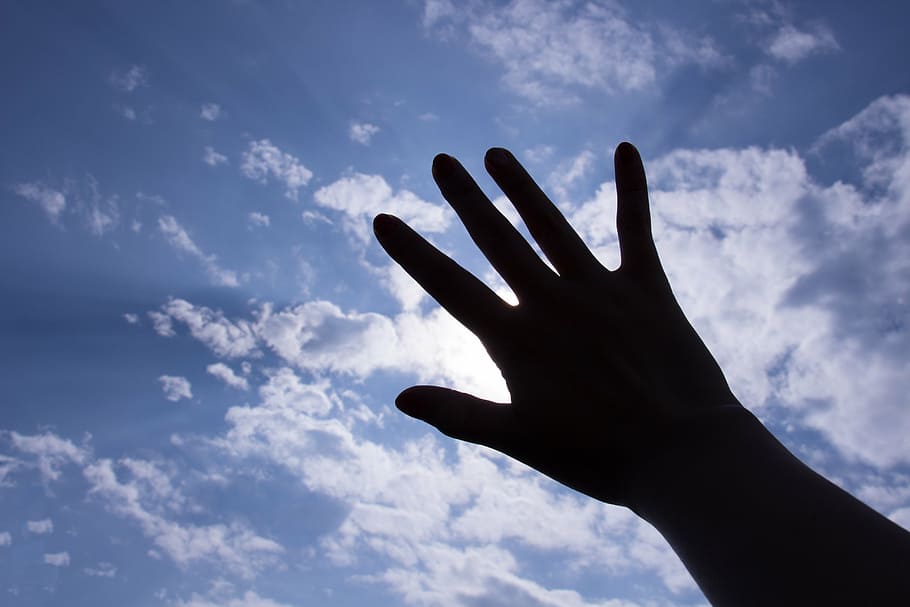 hand, sky, the scenery, bright, taiwan, human hand, cloud - sky HD wallpaper