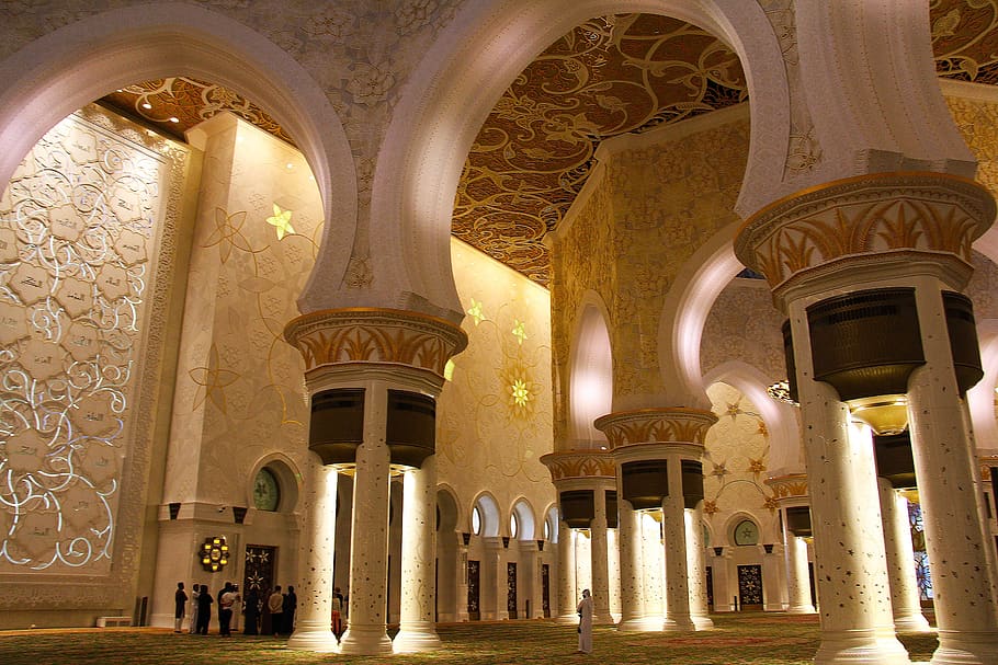 interior, design, amazing, pray, muslim, sheikh zayed grand mosque