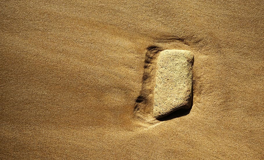 sand, beach, brick, pattern, flow, movement, worn, erosion HD wallpaper