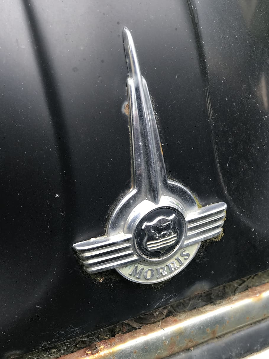 old car, morris, nostalgia, classic, english, oldtimer, emblems HD wallpaper