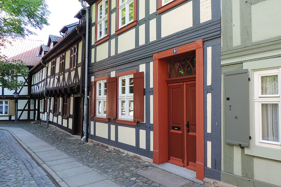 wernigerode, historic center, historically, fachwerkhaus, architecture, HD wallpaper